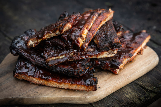 Baby back ribs (two-zone cook style)