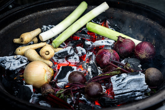 Ash Baked Roots - Celeriac, Carrots, Beetroots or Leeks